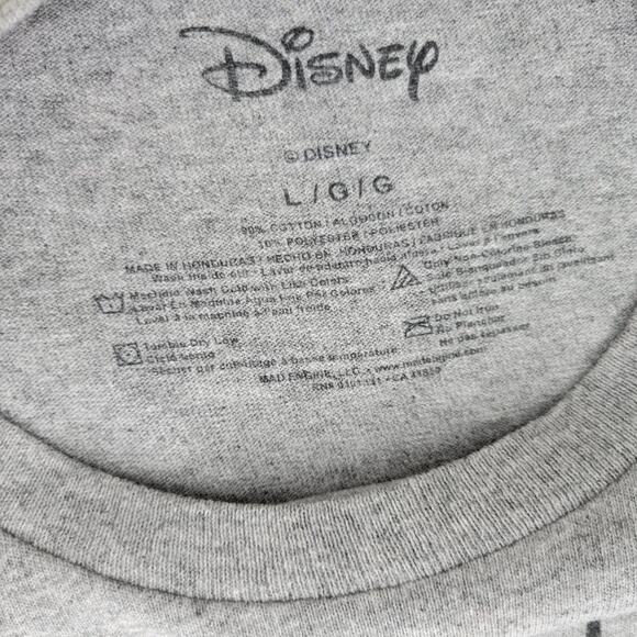 Disney Stitch Aliens Exist Graphic‎ T-Shirt Gray Short Sleeve - Picture 5 of 6